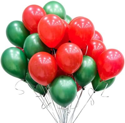 China Eco-Friendly 10 Inch 2.2g Custom Christmas Balloons Party Decoration Christmas Balloons for sale