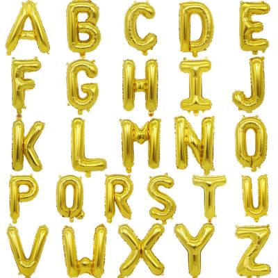 China 40 Inch Alphabet Letters Eco-Friendly Foil Balloons Custom Letter Expression Foil Mylar Balloon for sale