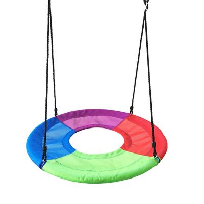 China Contemporary Patio Outdoor Backyard Round Metal Fabric Adjustable Rope Easy Install Toy Swing Wing Toy Swing net for sale