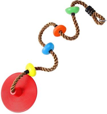 China New Modern Design Playground Children Hanging Toy Swing Plastic Children Tree Disc Rope Swing for sale