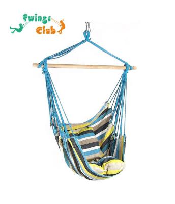 China Contemporary Colorful Baby Swing Portable Outdoor Cotton Hammock Hanging Hammock Chair for sale