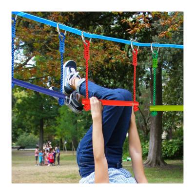 China 3-15 Years Customized Playground Obstacles Swing Rope Ladder Climbing Rope Ladders for sale