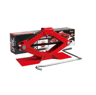 China Car Jack Steel Scissor Lift Jack car kit, 1.5 ton (3,000 lb capacity)/2TON (4400 lb), red for sale