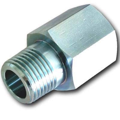 China Base Steel Alloys Carton Galvanized Steel Finish Adapter Hydraulic Adjustment, Male-Female, Hose (NPTF) 1/2