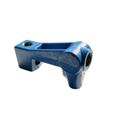 China Oilfield Sand Casting 450-12 GR 65-45-12 Oiler Body With Blue Painting And CNC Machining Hole for sale