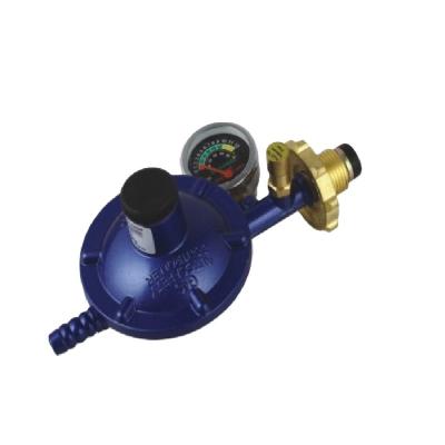 China Household Aluminum Body LPG Gas Regulator With Meter And Leak Detector for sale