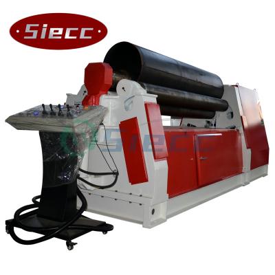 China HIGH QUALITY Building Material SIECC Stores BRAND 8x2000mm Steel Plate Hydraulic Automatic Rolling Machine With 4 Rolls for sale