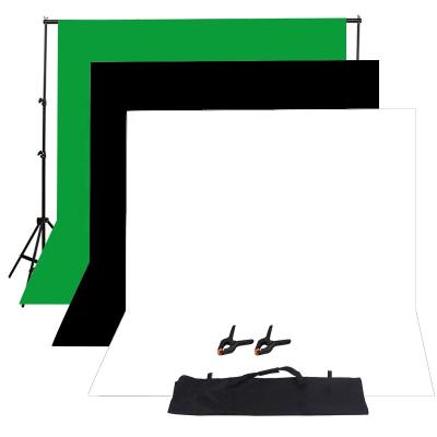 China Green Screen Soft Chromakey Photo Studio Backdrop Cloth Photographic Backdrop Support for sale