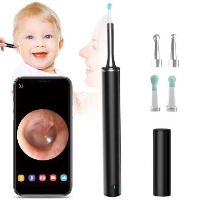 China Aluminum Alloy Ear Remover With Camera 1080P HD Earwax Remover Wireless Earwax Removal Tool Otoscope With LED Light for sale