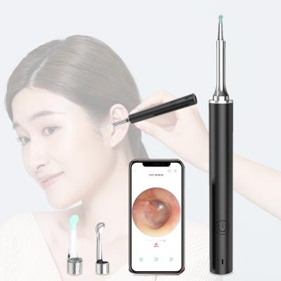 China Aluminum Alloy Ear Cleaner HD Ear Wax Removal Remover Tool Cleaning Otoscope With Smart Camera WiFi Ear Pick for sale