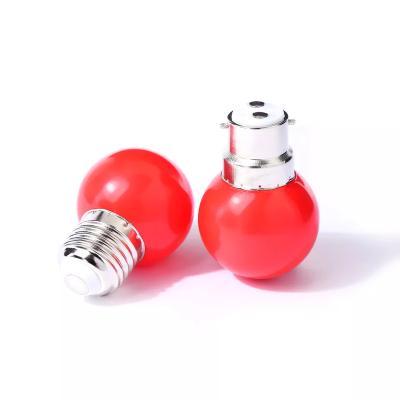 China LED lamp festival ball bubble LED AC 220V 1W AC 220V 1W color lamp head bulb residential round small ball 1w outdoor red lantern decorative bubble for sale