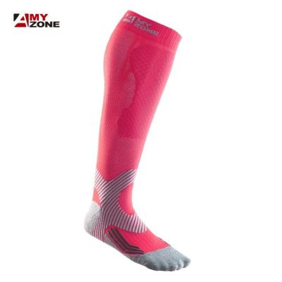 China Breathable Knee High Graduated Compression Sports Medical Socks 20-30 mmHg For Sport, Travel, Nurse Grip Socks for sale