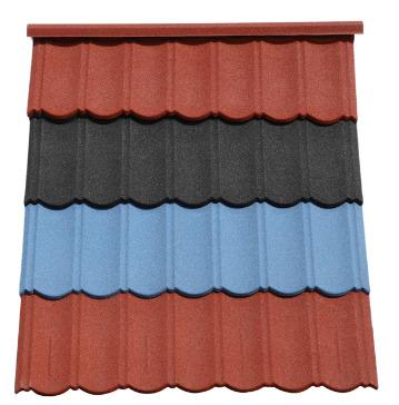 China 1340mm*420mm Modern Stone Metal Coated Roofing Tiles For Building Materials for sale