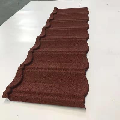 China 0.3mm Modern Stone Metal Roof Tile Accessories Prices Building Material Coated Roofing Tiles Prices for sale