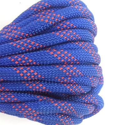 China 15KN-45KN 10mm 48 Strand Braided Nylon Rope Used For Climbing Safety Climbing Rope for sale