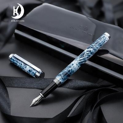 China High Quality Luxury Writing Pen Calligraphy Student Je-91 Business School Logo Custom Printing Metal Fountain Pen for sale