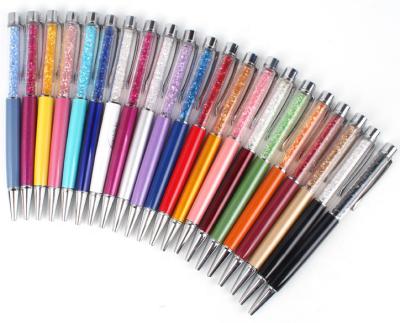 China Elegent Promotional Pen Customize Logo Advertising Beauty Metal Promotional Crystal Ball Pen for sale