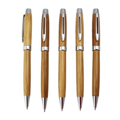 China P-3 Promotional Eco-Friendly Executive Bamboo Rollerball Pen Advertising Custom Logo Engraved Bamboo Ballpoint Pen for sale