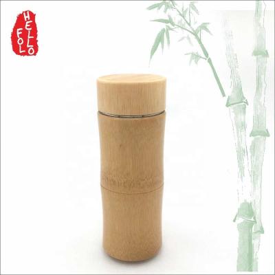 China PORTABLE eco-friendly bamboo thermos flask for sale