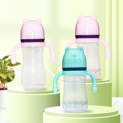 China BPA Free PP Factory Cute Anti-Colic Newborn Wide-Neck Feeding Bottle 160ml / 240ml for sale