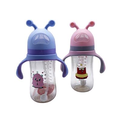 China BPA Free Domestic Hot Sales Factory Cute Custom Child PP Sink Wide Baby Bottle for sale