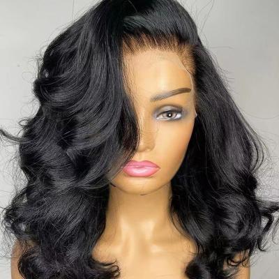 China Wholesale Natural Body Wave 13X4 Lace Front Wigs Body Wave Virgin Hair Preplucked Glueless 100% Seller Hair No Shedding for sale