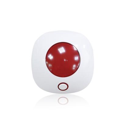 China Home Security Alarm RF433 Siren Wireless Indoor Alarm Strobe Amber Flashing Warning Light with Sounder for sale