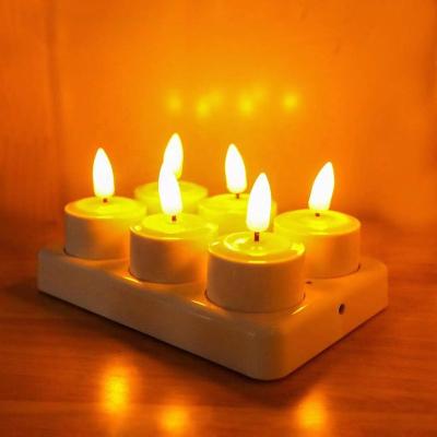 China Wedding Birthday Party Gift Christmas Matti Timer Rechargeable Remote Control Led Candle for sale