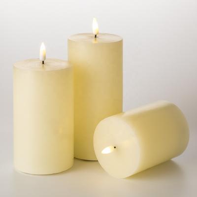 China Wedding Battery Operated Led Flameless Candle Wholesale Home Decoration 3d Matti Christmas Birthday Party Gift Real Flame for sale