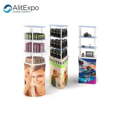 China Recyclable Trade Show Booth Tension Fabric Exhibition Advertising Promotion Table for sale