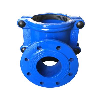 China Ductile Iron Saddle For Flange Wafer Tee PE Pipe for sale