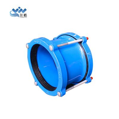 China Water Supply And Sewage All Diameter Ductile HDPE Pipe Flexible Universal Iron Coupling for sale