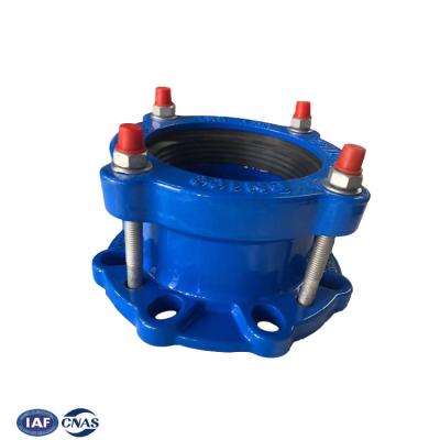 China Ductile Iron Ductile Iron Quick Coupling Flange Adapter Rubber Soft Sealing Turndown Coupling for sale