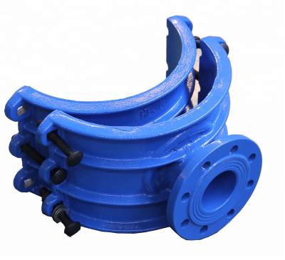 China Usage For Hot Selling Water Pipeline JC Water Pipeline Flanged Saddle Clamps For PVC Pipe Coupling for sale