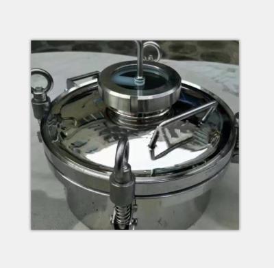 China Stainless Steel XB Sanitary Tank Elliptical Manhole Cover With Sight Glass for sale