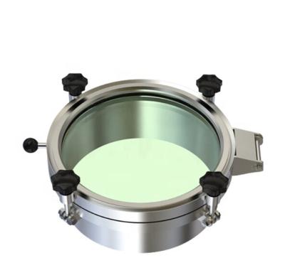 China SS316L XB Tank Parts Sanitary Manhole Cover With Sight Glass for sale