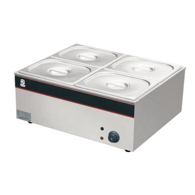 China Stainless Steel 201/304 Stainless Steel Commercial 4 Pan Electric Bain Marie for sale