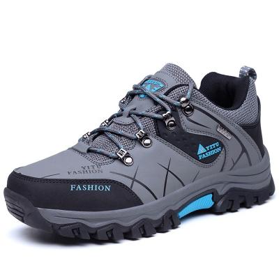 China Lace Up Outdoor Climbing Men's Casual Wear Trekking Shoes PU Hiking Shoes Walking Shoes for sale