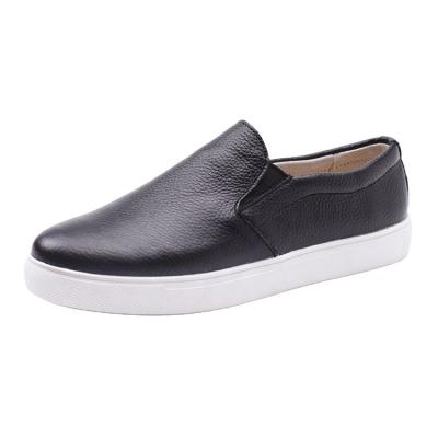 China Lightweight Hot Selling Women Fashion Leather Soft Slip On Sport Shoes for sale