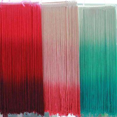 China Tri colored dyed attractive design high quality rayon tassel fringe for decoration for sale