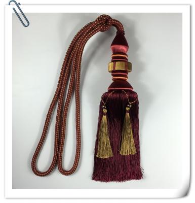 China Factory hot sale all kinds of wholesale Cotton Curtain Tassel With Rope Used For Home Decorrative for sale