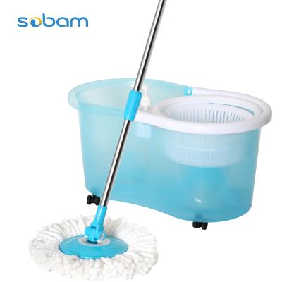 China Viable Fine Quality Microfiber Spin Mop , Floor Cleaning Mop 3 In 1 Mop for sale