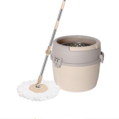 China Sustainable Magic Cleaning Brooms Hand Squeezing Spin Brooms With Water Home Kitchen Floor Cleaner Removable With Bucket Drop Brooms for sale