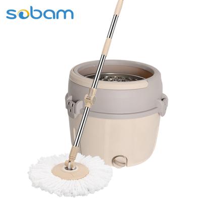 China Sustainable Easy Life Household Sobam Mop Cleaning Bucket With 360 Degree Rotate for sale