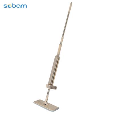 China Viable high quality hand free flat broom, replaceable cleaning flat broom for sale