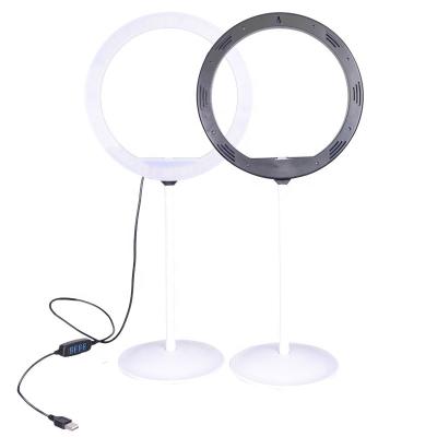 China Amazon 9 Inch Plastic LED Ring Light Photography Studio Light with Stand 8W 3200K-5500K for sale