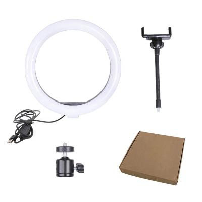 China Plastic Core 26cm/10inch 15w 2200K-5500K LED Make Up Ring Light Phone Ring Light for sale