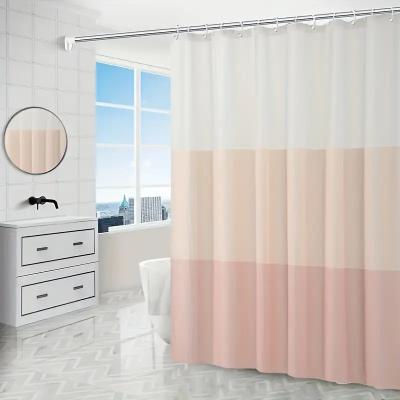 China Sustainable Modern Minimalist Leaf Pattern Shower Curtain with 12 Hooks Waterproof Wrinkle-free Custom Shower Curtain Bathroom for sale