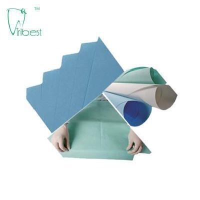 Chine papier de crêpe médical dentaire de 30x30cm Dispossable coloré à vendre