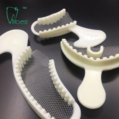 China Bandeja dental blanca de la impresión, bandejas desdentadas disponibles de la impresión en venta